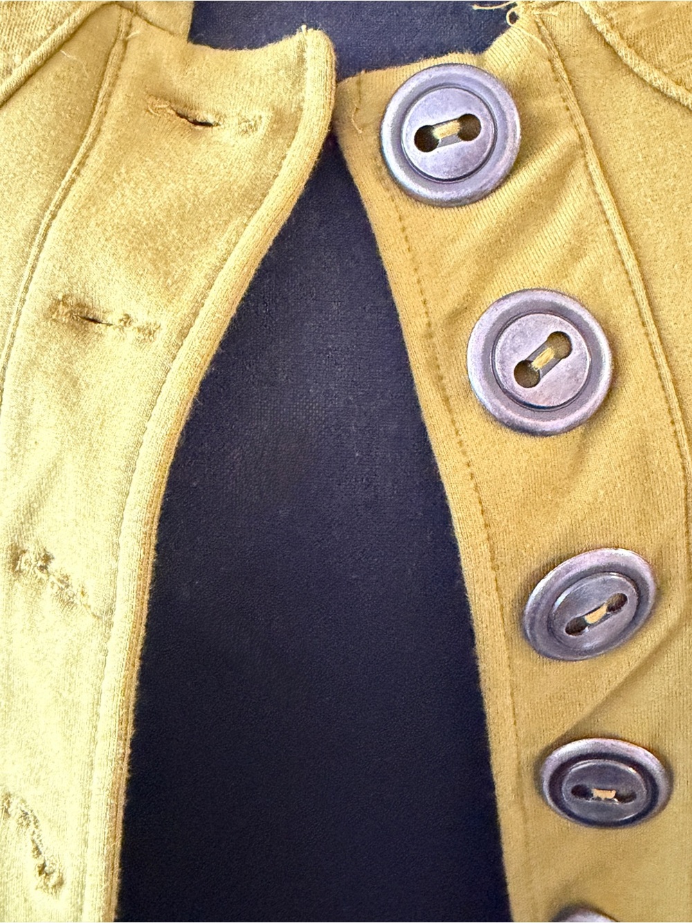 Women’s Chartreuse Button-Front Jacket - Picture 4 of 4